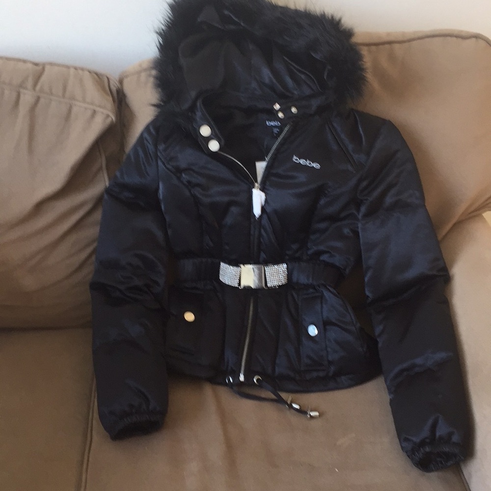 Women Belt Puffer Black